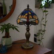Vintage Tiffany Lamp, Handmade Desk Lamp, Floor Lamp, Stained Glass Lamp Shade, Victorian Home Decor, Gift for Mom, Handmade Home Decor