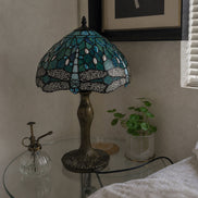 Vintage Tiffany Lamp, Handmade Table Lamp, Stained Glass Lamp Shade, Victorian Home Decor, Handmade Desk Lamp, Gift for Mom