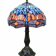 Vintage Tiffany Lamp, Handmade Table Lamp, Stained Glass Lamp Shade, Victorian Home Decor, Handmade Desk Lamp, Gift for Mom