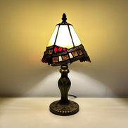 Vintage Tiffany Lamp, Handmade Desk Lamp, Floor Lamp, Stained Glass Lamp Shade, Victorian Home Decor, Gift for Mom, Handmade Home Decor