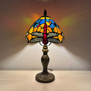 Vintage Tiffany Lamp, Handmade Desk Lamp, Floor Lamp, Stained Glass Lamp Shade, Victorian Home Decor, Gift for Mom, Handmade Home Decor