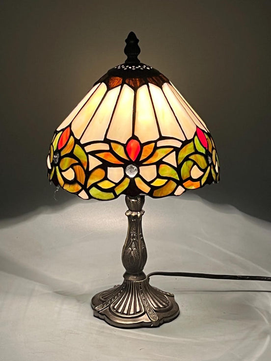 Vintage Tiffany Lamp, Handmade Desk Lamp, Floor Lamp, Stained Glass Lamp Shade, Victorian Home Decor, Gift for Mom, Handmade Home Decor