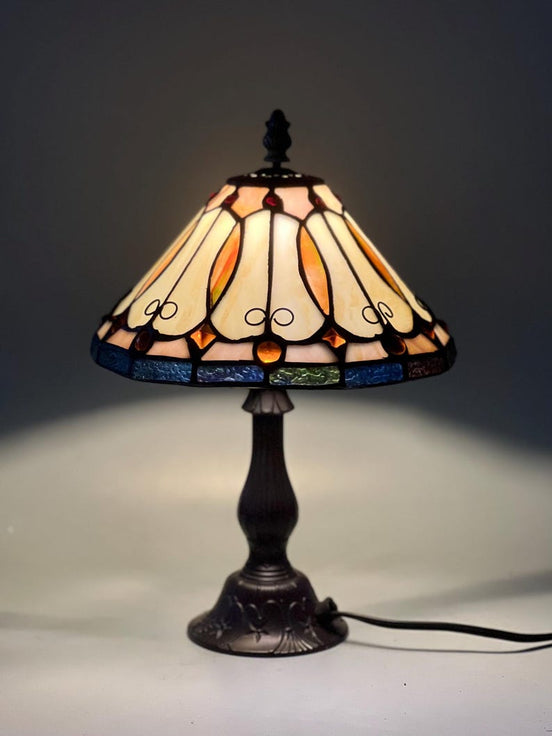 Vintage Tiffany Lamp, Handmade Desk Lamp, Floor Lamp, Stained Glass Lamp Shade, Victorian Home Decor, Gift for Mom, Handmade Home Decor
