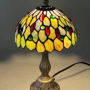 Dragonfly Tiffany Table Lamp, Home Decor, Handmade Antique Lighting, 8” Animal Tiffany lamp