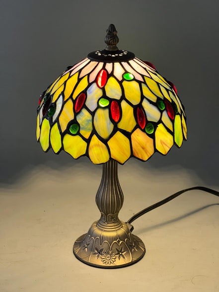 Dragonfly Tiffany Table Lamp, Home Decor, Handmade Antique Lighting, 8” Animal Tiffany lamp