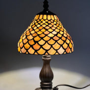 Floral Tiffany Table Lamp, Home Decor, Handmade Antique Lighting, Flower Tiffany lamp
