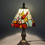 Dragonfly Tiffany Table Lamp, Home Decor, Handmade Antique Lighting, 8” Animal Tiffany lamp
