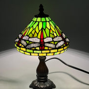 Dragonfly Tiffany Table Lamp, Home Decor, Handmade Antique Lighting, 8” Animal Tiffany lamp