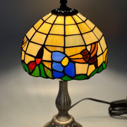 Floral Tiffany Table Lamp, Home Decor, Handmade Antique Lighting, Flower Tiffany lamp
