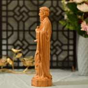 Saint Paul Wooden Statue Catholic Saint Figurine Christian Home Decor Apostle Paul Sculpture Religious Gift Hand Carved Catholic Wood Art