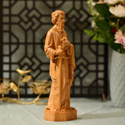 Saint Paul Wooden Statue Catholic Saint Figurine Christian Home Decor Apostle Paul Sculpture Religious Gift Hand Carved Catholic Wood Art