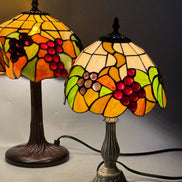 Floral Tiffany Table Lamp, Home Decor, Handmade Antique Lighting, Flower Tiffany lamp