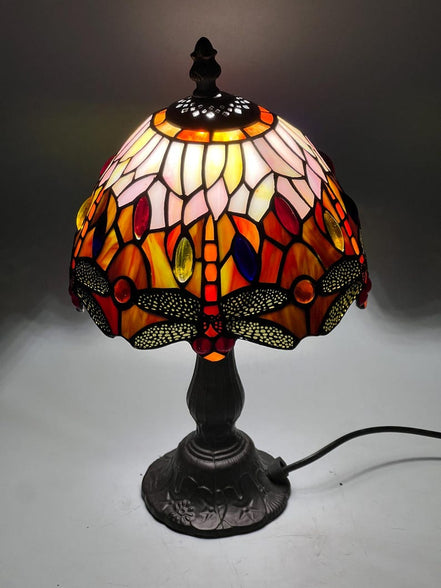 Floral Tiffany Table Lamp, Home Decor, Handmade Antique Lighting, Flower Tiffany lamp