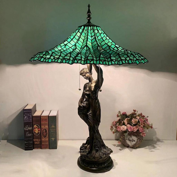 Victorian Lampshade Great for Home Decor, Handmade Table Lamp Gift for Mom
