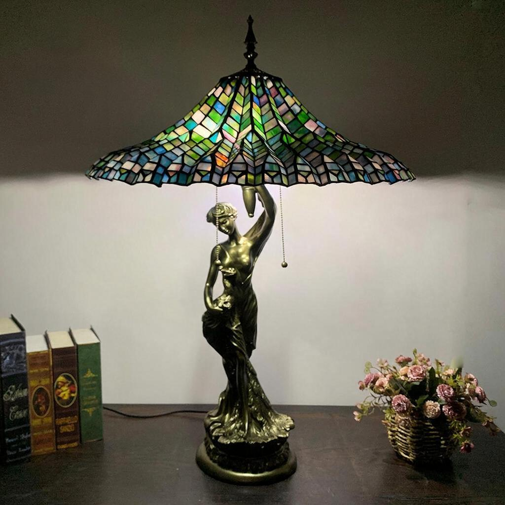 Victorian Lampshade Great for Home Decor, Handmade Table Lamp Gift for Mom